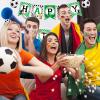 BIEUFBJI Soccer Banner, Sports Themed Party Decor, for Baby Shower, Birthday (9.7x6.7 inches, Paper, Unisex) view 4