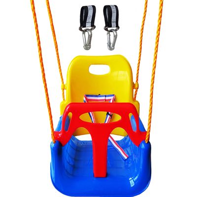 3-in-1 Detachable Swing for Toddlers to Teenagers Outdoors Play (Blue Chair with Snap Hooks)