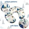 TANOFAR Nursing Pillow Cover, Neutral Breastfeeding Pillow Slipcover for Baby Boys & Girls, Ultra Soft Comfortable Newborn Nursing Pillow Case, Breathable & Washable, Adventure Mountain view 3