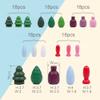 Large Set Full Rainbow Color Style Wooden Loose Parts Sensory Play Toys, Mandala Loose Parts 5 Shapes, 15 Colors, Rainbow Stacker Nesting Toys Parts (90PCS New Shapes) view 2