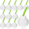 Sawysine 12 Set Golf Ball Cups with Straws and Lids - 10 oz Reusable Golf Plastic Cups Bulk for Kids Birthday Theme Party Supplies view 1