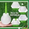 Sawysine 12 Set Golf Ball Cups with Straws and Lids - 10 oz Reusable Golf Plastic Cups Bulk for Kids Birthday Theme Party Supplies view 2