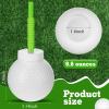 Sawysine 12 Set Golf Ball Cups with Straws and Lids - 10 oz Reusable Golf Plastic Cups Bulk for Kids Birthday Theme Party Supplies view 3