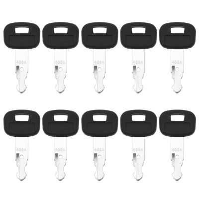 ECSiNG 10PCS 459A Ignition Starter Keys 459A RC411-53933 RC461-53930 Compatible with Kubota Mini Excavator Backhoe Skid Steer Track Loader Construction Machines Keys
