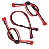 LinsyRC 3-Pack T Plug Male Connector to Female Connector Adapter Extension Cable with 11.8inch 14awg Wire for RC Battery Toy DIY Spare Part view 2