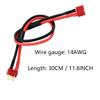 LinsyRC 3-Pack T Plug Male Connector to Female Connector Adapter Extension Cable with 11.8inch 14awg Wire for RC Battery Toy DIY Spare Part view 4