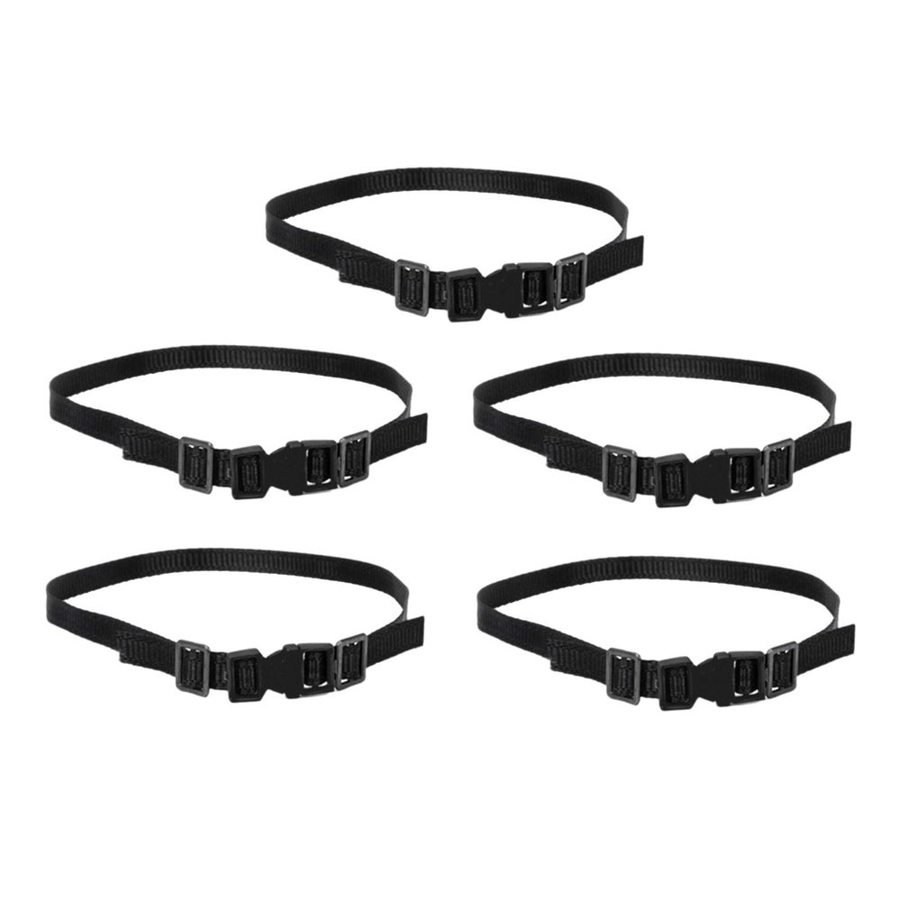 Fancyes 5Pcs 1/10 Elastic Straps RC Car Roof Luggage Rack Rope for SCX10 D90 RC Hobby Car Vehicles DIY Parts, Black