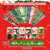 JUNEBRUSHS 50 Pack Christmas Party Favors Christmas Slap Bracelets Rubber Wristbands Assorted for Kids Slap Bands Silicone Snap Bracelets Bulk for Boys Girls Prizes Gifts Toys Stocking Stuffers view 2