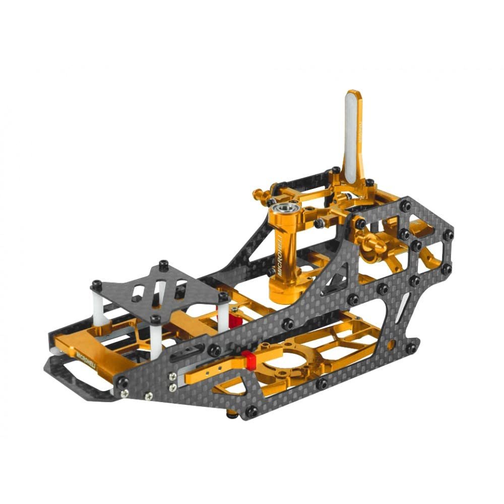 MICROHELI Aluminum/Carbon Fiber Main Frame (Gold) - Blade Infusion 180