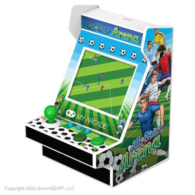 MY ARCADE All-Star Arena Nano Player - 4.5" Fully Playable Portable Mini Arcade Machine with 207 Retro Games, 2.4" Screen Color Display