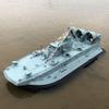 Lllunimon 1/110 RC Boat Zubr-Class Remote Control Boat Simulation Model Crafts, Military Ship Amphibious with Gyroscope,Blue view 3