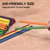 60 Pieces Rhythm Sticks for Kids Bulk, 12 Inch Wood Lummi Sticks Music Classroom Percussion Instruments, 6 Colors view 3