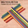 60 Pieces Rhythm Sticks for Kids Bulk, 12 Inch Wood Lummi Sticks Music Classroom Percussion Instruments, 6 Colors view 4