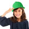 Sumind 48 Packs Construction Party Hats Kids Plastic Worker Helmet Bulk Toy for 3-8 Years Children Dress up Party Supplies(Green) view 4