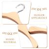 TOYANDONA 30 Pcs Doll Accessories Doll Closets Hangers Bjd Hanger Kids Earrings Clothing Rack Miniature Hangers Outfit Wardrobe Wooden Child Baby Decorations view 3