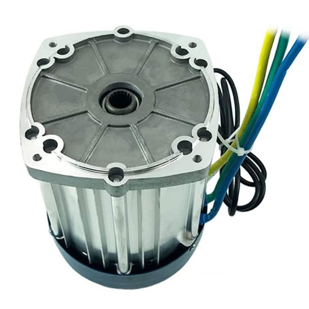 Electric Brushless Motor 1500w 60V, Square 4-Hole Differential Motor 18 Gear High Power Electric Tricycle Motor Brushless Motor