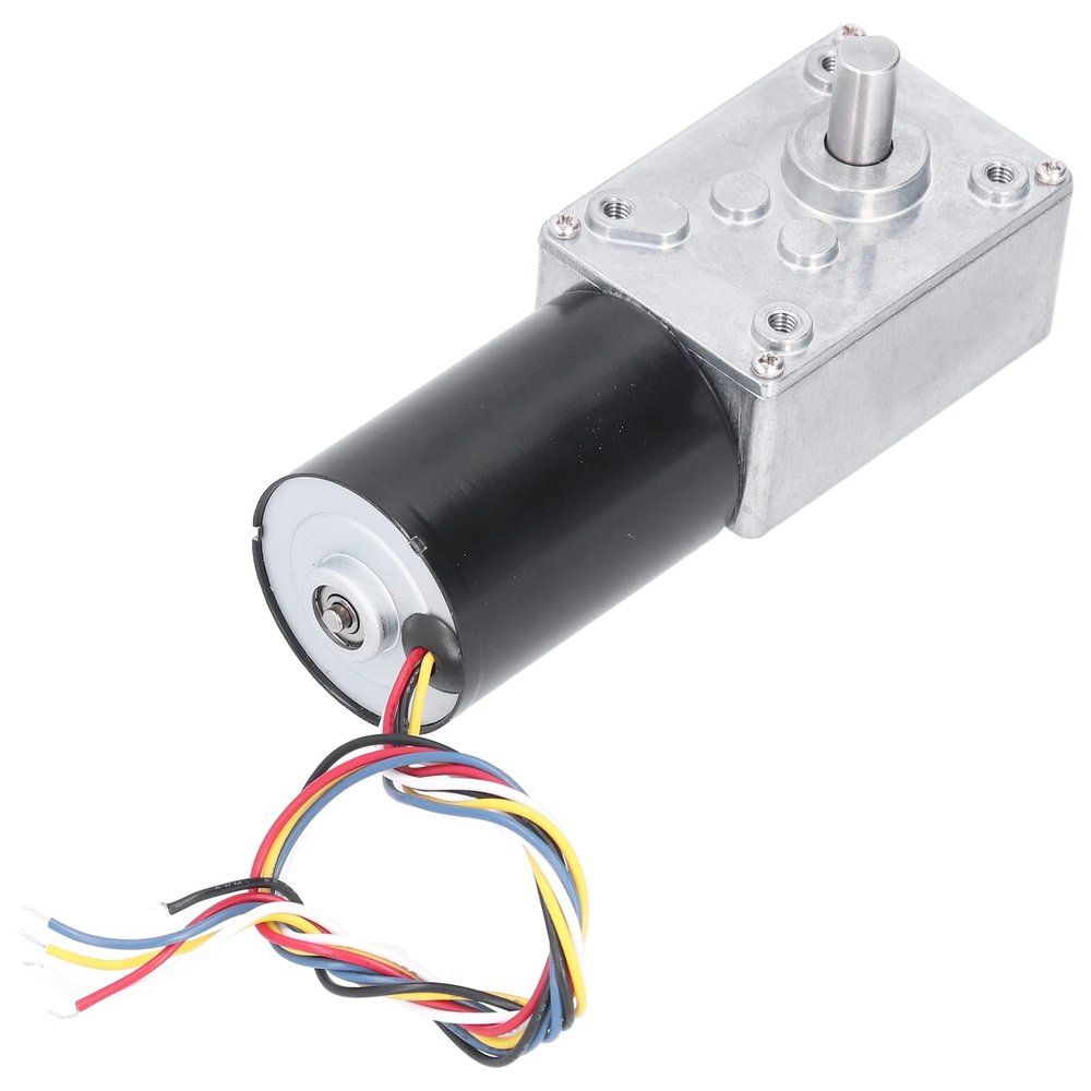 TenNuoDa 5840-3650 Gear Motor,DC 24V 16RPM-470RPM High Torque Turbo Worm Geared Motor Low Noise Brushless Worm Gear Motor Turbine Electric Gearbox Motor PWM Speed(260RPM)