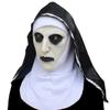 KROITY Nun Mask Horror Movie Decorative Props Witch Mask Halloween Cosplay Party Masquerade Costume Mask Female Ghost Scary Accessories Black view 1