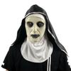 KROITY Nun Mask Horror Movie Decorative Props Witch Mask Halloween Cosplay Party Masquerade Costume Mask Female Ghost Scary Accessories Black view 2
