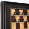 Bridle Knight Pieces Included on Red Cherry Straight Up Chess Vertical Chess Board view 2