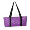 Mah Jongg Full Set Purple & Silver MJ Designer Logo Soft Case with 166 White Tiles and Four Color Pusher Racks view 2