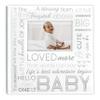 Malden International Designs 4x6 Horizontal 2 Up Baby Photo Album White Book Bound Memo Writing Areas Hard Cover 3.5 x 5 Front Cover Photo Pocket view 1