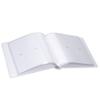 Malden International Designs 4x6 Horizontal 2 Up Baby Photo Album White Book Bound Memo Writing Areas Hard Cover 3.5 x 5 Front Cover Photo Pocket view 3
