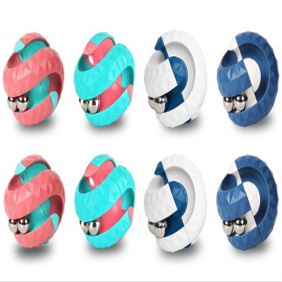8 Pack Orbit Ball Toy, Fidget Cubes Top Spinning Toy, Great Party Favor Gifts & Creative Decompress Toys, Puzzle Track Games for Kids Children Adults