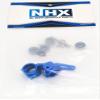 NHX RC Alum Front Steering Knuckles w/Bearings -Blue:1/10 2WD Slash/Stampede/Rustler/Bandit view 4