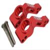 NHX RC Alum Rear Stub Axle Carriers -Red: 1/10 2WD Slash/Stampede/Rustler/Bandit view 1