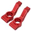 NHX RC Alum Rear Stub Axle Carriers -Red: 1/10 2WD Slash/Stampede/Rustler/Bandit view 2