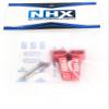 NHX RC Alum Rear Stub Axle Carriers -Red: 1/10 2WD Slash/Stampede/Rustler/Bandit view 4