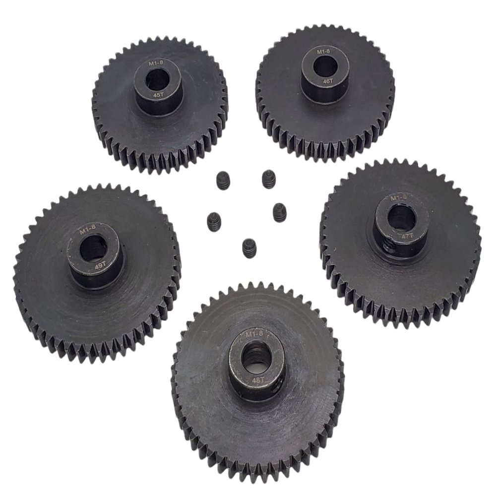 NHX RC MOD1 8mm Bore Hardened Steel Pinion Gears: 45T, 46T, 47T,48T, 49T