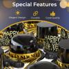 Crown Display New Years Eve Party Supplies 2026 I 250 Pcs I Black and Gold Top Hats Tiaras Bead Necklace Noise Makers I 2026 New Years Decorations Happy New Year Decorations 2026 Bulk Party Favors view 3