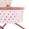 LullaBaby BABI by Battat  Baby Doll Double Stroller Mini Gold Stars  Foldable Canopy, Swivel Wheels, Storage Basket  Pink Carriage Fits Twin 14-inch Dolls  Childrens Toys for Kids Ages 3+ view 2