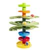 WEofferwhatYOUwant 2-Way Ball Drop  Montessori STEM Ball Tower Toy for Toddlers 9M+ | Dual Ramp Design, Expandable Green Tracks, Large Rattle Balls, Easy Assembly, BPA-Free Safe Plastic view 2