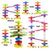 WEofferwhatYOUwant 2-Way Ball Drop  Montessori STEM Ball Tower Toy for Toddlers 9M+ | Dual Ramp Design, Expandable Green Tracks, Large Rattle Balls, Easy Assembly, BPA-Free Safe Plastic view 3