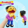 4E's Novelty Multicultural Hand Puppets for Kids - 8 Pack with Movable Mouth, Bulk Soft Plush Puppets for Kids Ages 4-8, for School Home Theater Shows, Teachers Classroom Supplies view 3