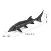 SUNGOOYUE Simulated Fish Model Toy, Portable Fake Sturgeon Fish Model Artificial Toy for Home Decoration(M-1528 Chinese Sturgeon) view 2