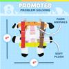Buckle Toys - Bessie Cow - Learning Activity Toddler Plane Travel Essential Toy - Develop Motor Skills and Problem Solving view 4