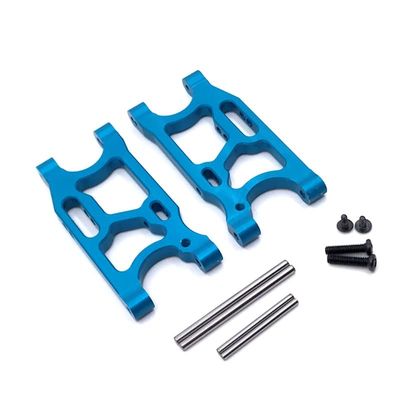 Compatible with LC 1/14, WLtoys 144010 144001 144002 124017 124016 124018 124019 RC Car Metal Upgrade Parts ,Swing Arms After Modification ( Color : Blue )