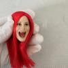 Fremego 1/6 Scale Female Head Sculpt,Female Pale Skin Open Mouth Expression Head Carved for 12inch Action Figure Body (B) view 2