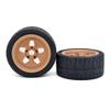 109mm RC Tires Wheel 17mm Hex Hub 8585 Tyre for ARRMA ZD Racing EX07 1/7 Limitless Speed BASH 4WD Brushless RC Racing Car ( Color : Black ) view 4
