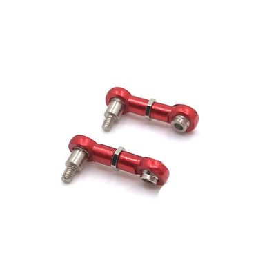 BAIJAC 1/28 K969 K979 K989 P929 RC Car Parts Metal Upgrade Adjustable Steering Rod ( Color : Red )