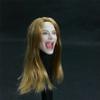 Fremego 1/6 Scale Female Head Sculpt,Female Pale Skin Open Mouth Expression Head Carved for 12inch Action Figure Body (A) view 2