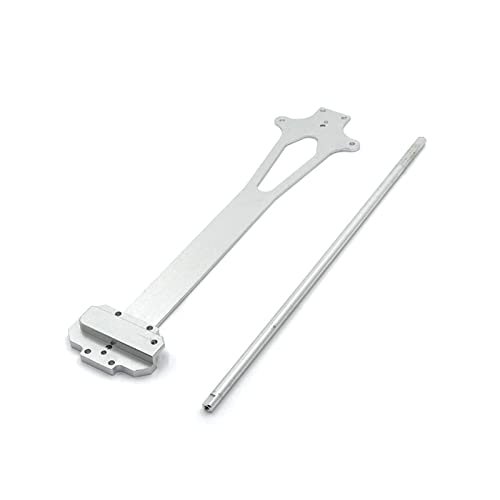 BAIJAC WLtoys 124016 124018 124019 RC Car Upgrade Parts, Metal Modification Second Floor Plate & Central Drive Shaft, Multicolor ( Color : Silver )