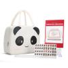 drizzle Travel Mini American Mahjong Set - 166 White Tiles Includes Jokers 0.8" White Melamine Material - with Racks Instructions and Panda Bag 2.20 Pounds view 1