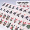 drizzle Travel Mini American Mahjong Set - 166 White Tiles Includes Jokers 0.8" White Melamine Material - with Racks Instructions and Panda Bag 2.20 Pounds view 4