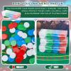 Lewtemi Set of 300 Opaque 1.45 Inch Plastic Poker Chips Plastic Learning Counting Counters Poker Chips Tokens with Storage Box for Adults Casino Card Play Learning Math(Blue, Red, Green, White) view 4
