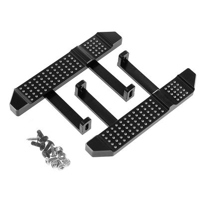 Greendhat 2Pcs Metal Pedal Side Plate Slider for MN D90 MN-90 MN98 MN99 MN99S 1/12 RC Car Upgrade Parts Accessories ( Color : Champagne )